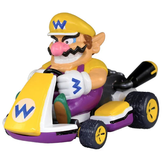 Nintendo - Mariokart 8 - Super Smash Bros. Collection - Wario - Pull back figure