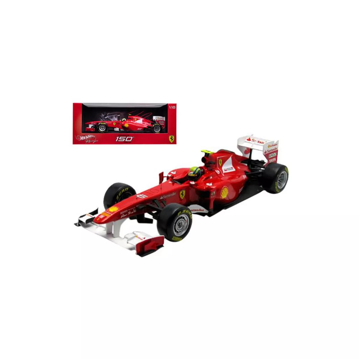 Ferrari 150 Italia #6 Felipe Massa F1 Formula One (2011) 1/18 Diecast Model Car by Hot Wheels
