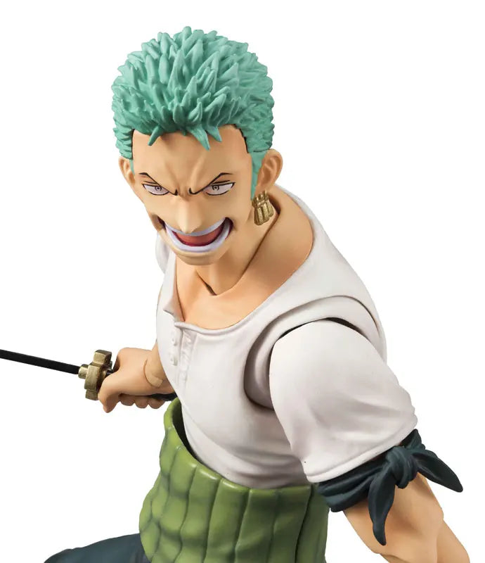 MegaHouse One Piece Variable Action Heroes Roronoa Zoro - PAST BLUE - First edition limited