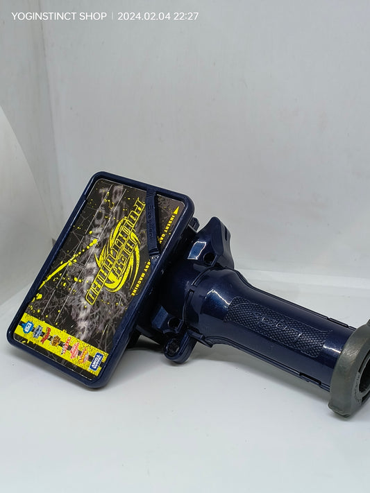 (BB-73) 3-Segment Launcher Grip (Blue) with Beycard (Metal Saga)