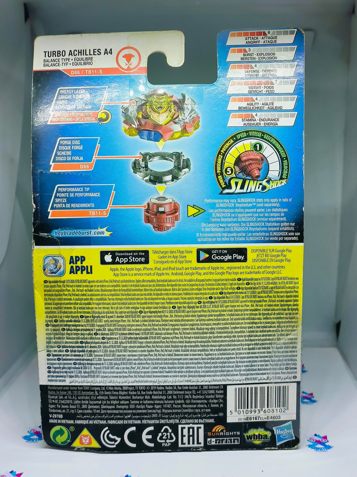 Turbo Achilles A4 : HASBRO Sling Shock