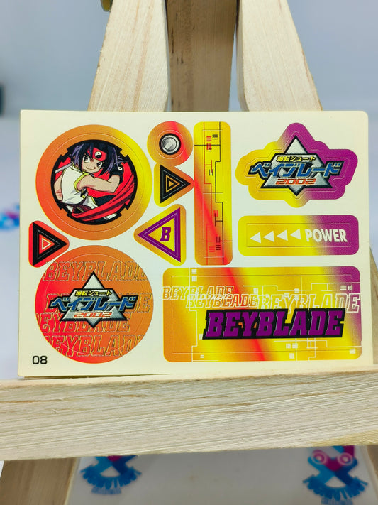 Beyblade Exclusive Sticker Sheet : Ray Kon