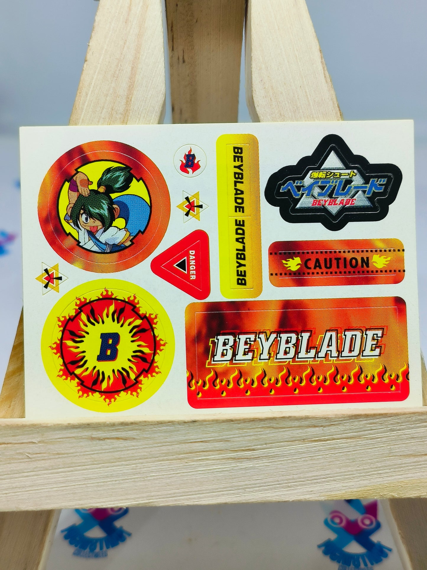 Beyblade Exclusive Sticker Sheet : Kevin