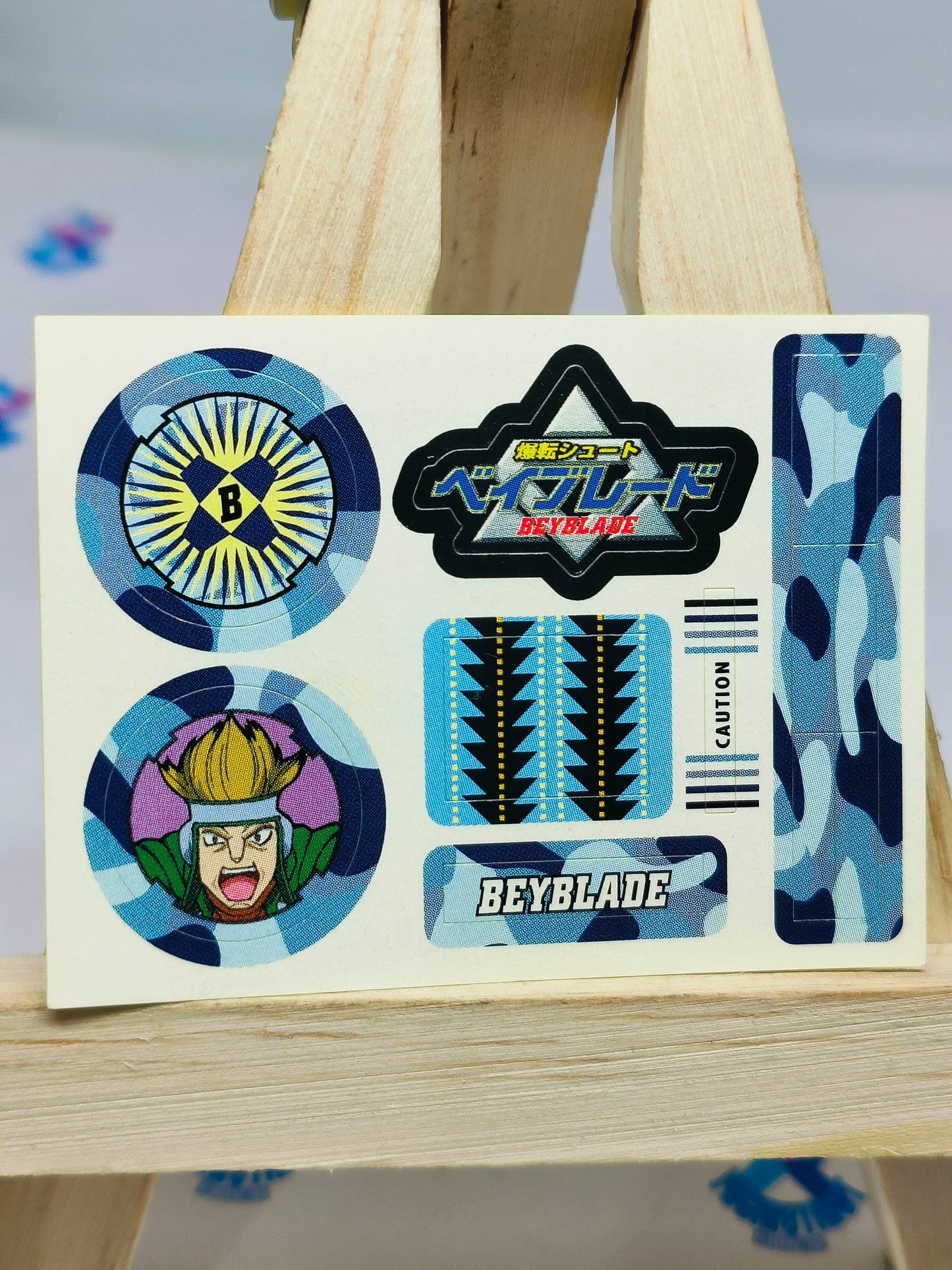 Beyblade Exclusive Sticker Sheet : Spencer