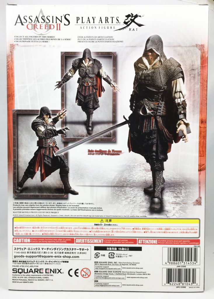 ASSASSIN'S CREED 2 - EZIO AUDITORE DA FIRENZE - PLAY ARTS KAI ACTION FIGURE - SQUARE ENIX