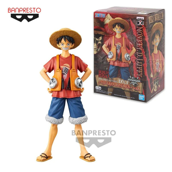 BANDAI ONE PIECE DXF GRANDLINE MEN - Monkey D Luffy - Film red ver. Vol. 1