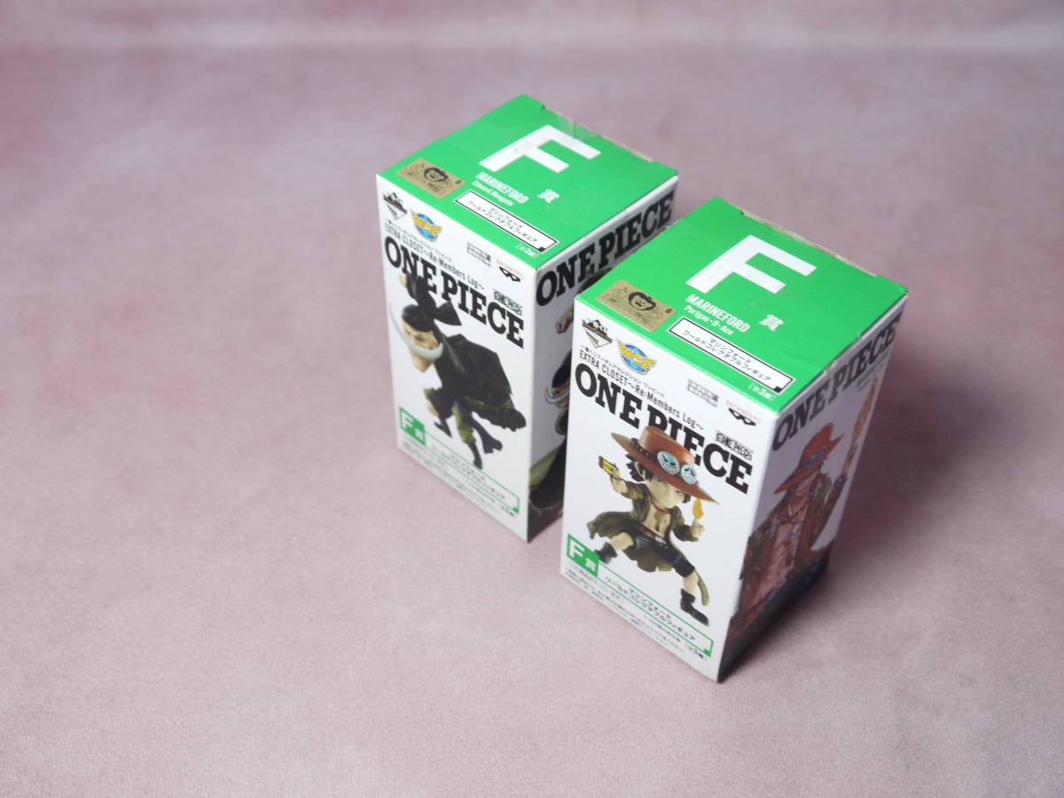 Ichiban Kuji One Piece Figure Collection Prize F Marine Ford World Collectible Figure White Beard Ace 2 Types