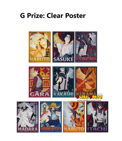 Ichiban Kuji Naruto Shippuden Shinobi no Kizuna - Prize G - A3 Posters