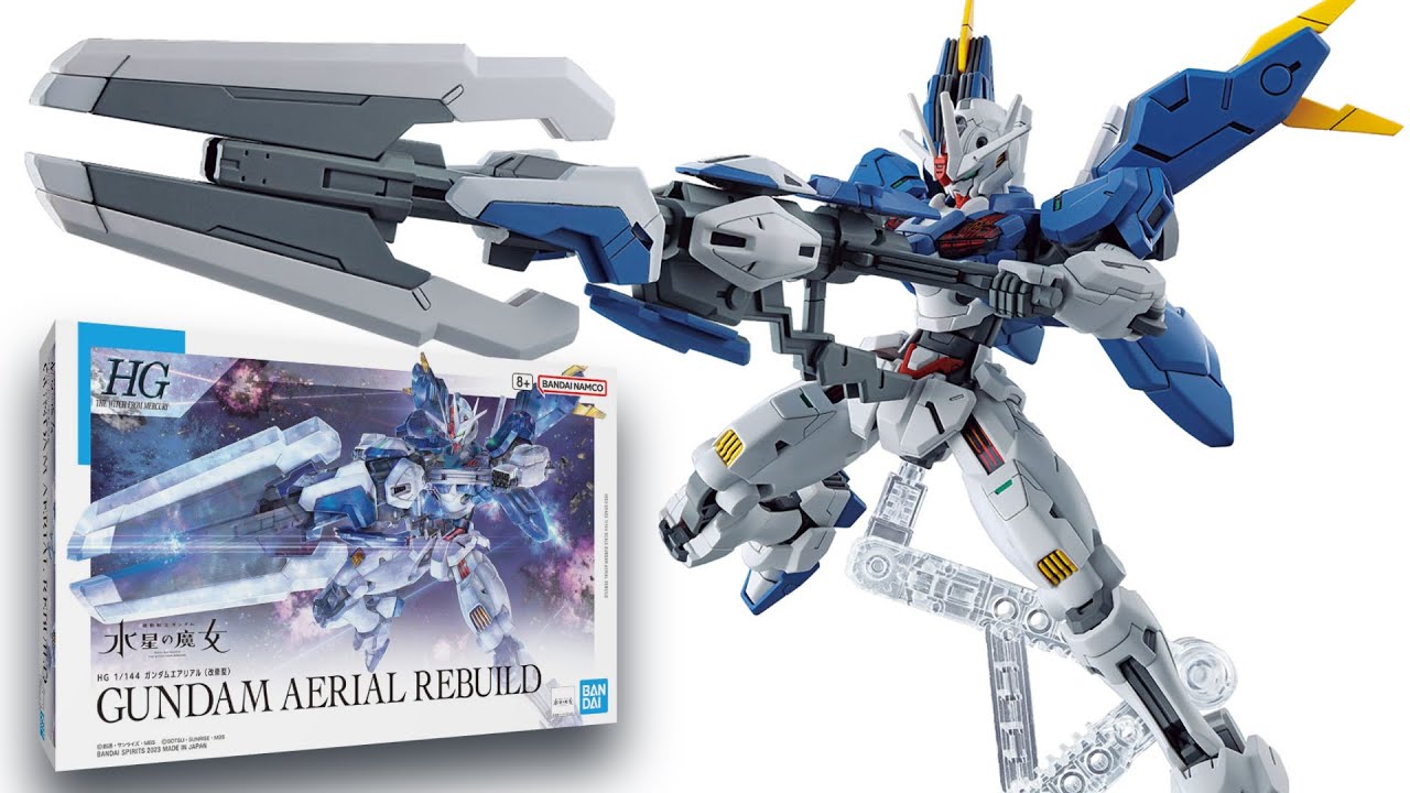 Mobile Suit Gundam: The Witch from Mercury HGTWFM Gundam Aerial (Rebuild) 1/144 Scale Model Kit