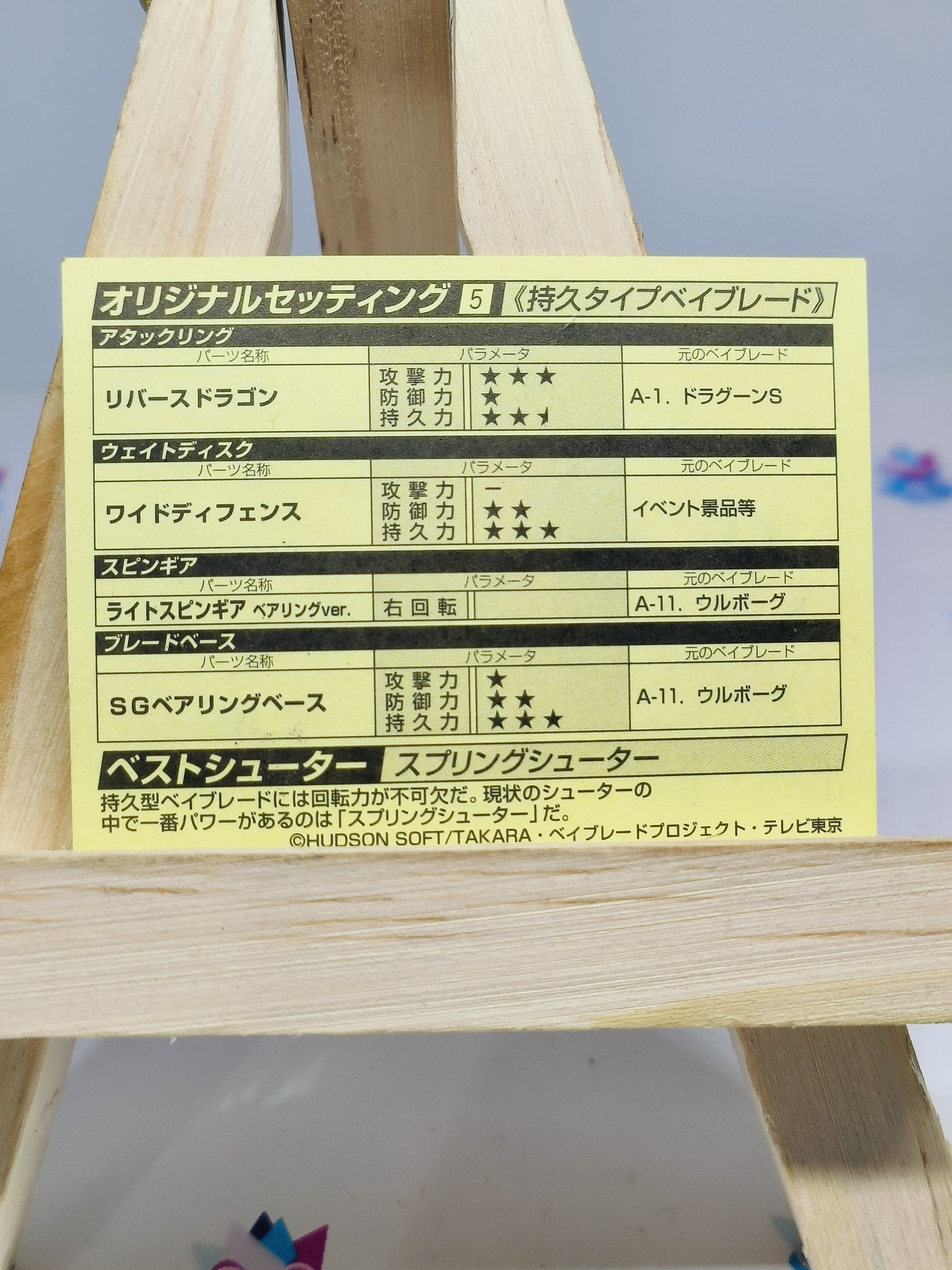 A-2 : Driger S / Slash Ice Rush version Exclusive Stickers