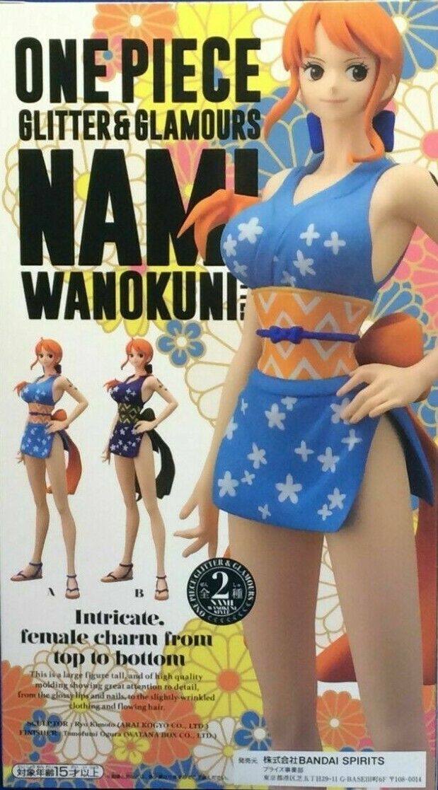 One Piece - Nami - Glitter & Glamours - Wanokuni Style (Bandai Spirits) - Blue