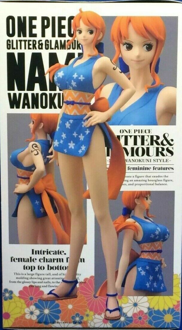 One Piece - Nami - Glitter & Glamours - Wanokuni Style (Bandai Spirits) - Blue