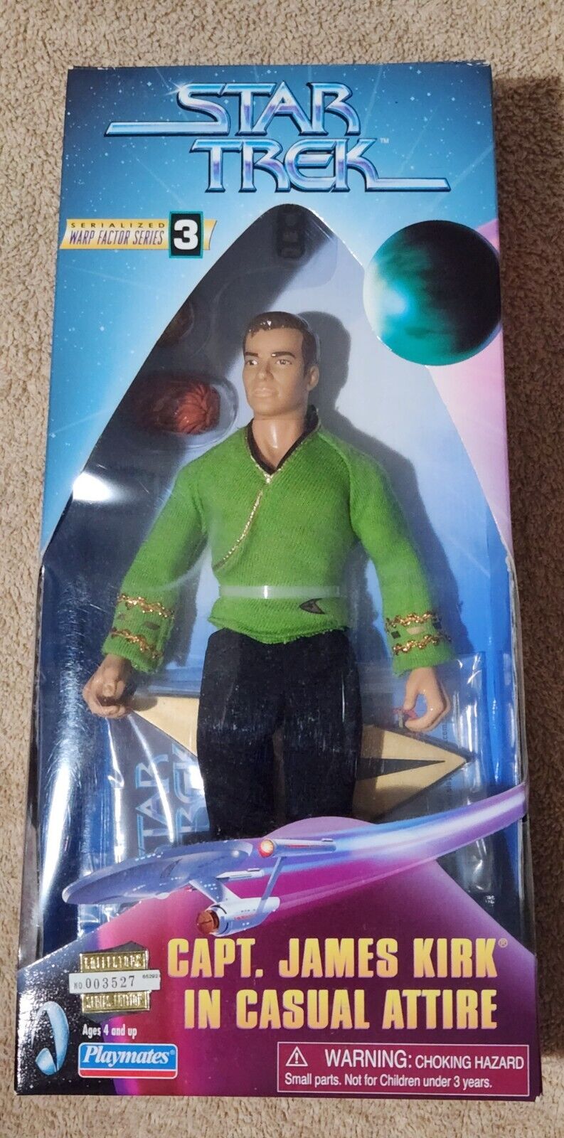Hasbro Playmates - Collectors Edition- Star Trek Voyager - Captain James Kirk In Casual Attire