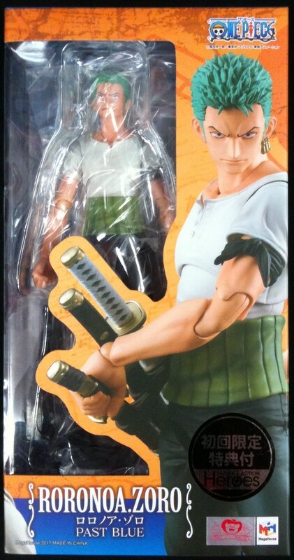 MegaHouse One Piece Variable Action Heroes Roronoa Zoro - PAST BLUE - First edition limited