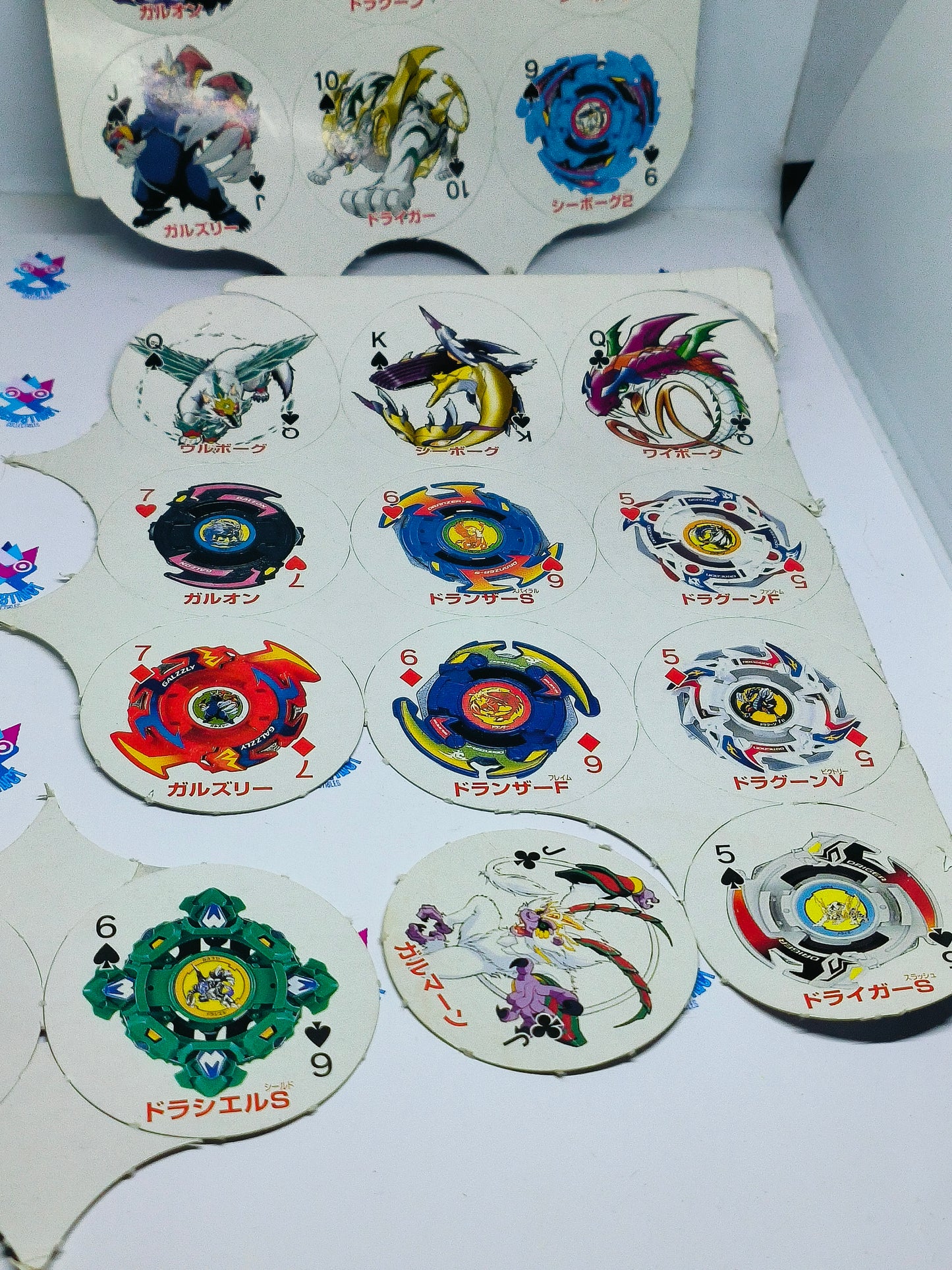 Beyblade playing cards circular