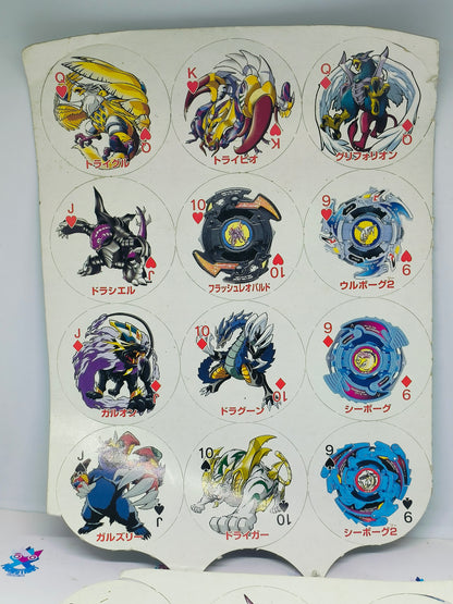 Beyblade playing cards circular
