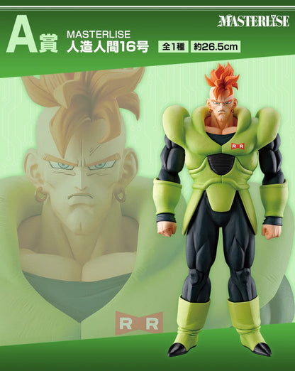 Bandai Spirits Ichiban Kuji Dragon Ball EX Fear of Android A-Prize Android # 16 MASTERLISE