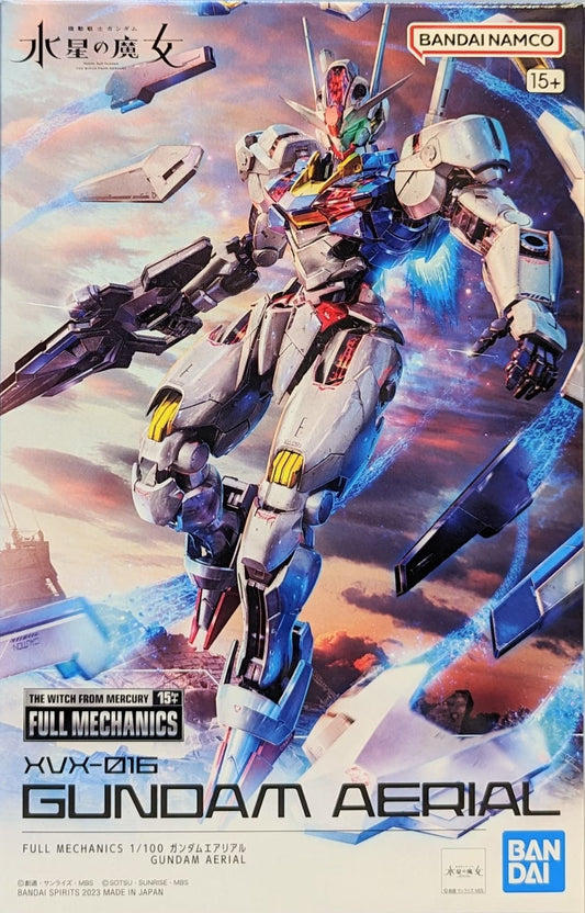 Bandai Original Model Kit FULL MECHANICS XVX-016 GUNDAM AERIAL 1/100 Anime Action Figure Assembly Model Toy Robot Gift for Boys