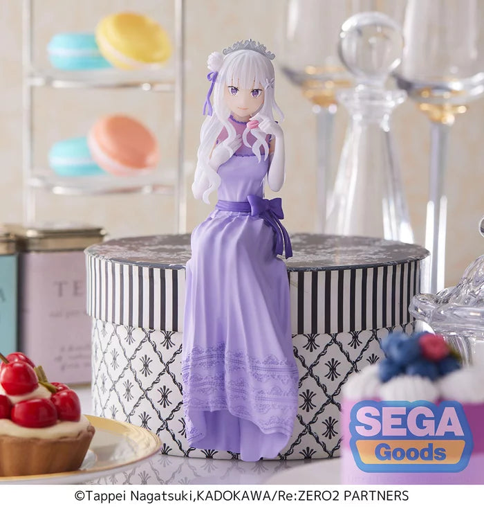 Re:Zero -Starting Life in Another World-: Lost in Memories Emilia: Dressed-Up Party Ver. Premium Perching Figure