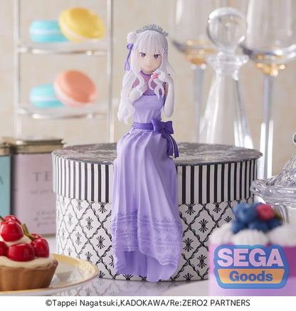 Re:Zero -Starting Life in Another World-: Lost in Memories Emilia: Dressed-Up Party Ver. Premium Perching Figure