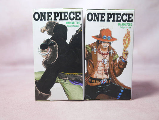 Ichiban Kuji One Piece Figure Collection Prize F Marine Ford World Collectible Figure White Beard Ace 2 Types