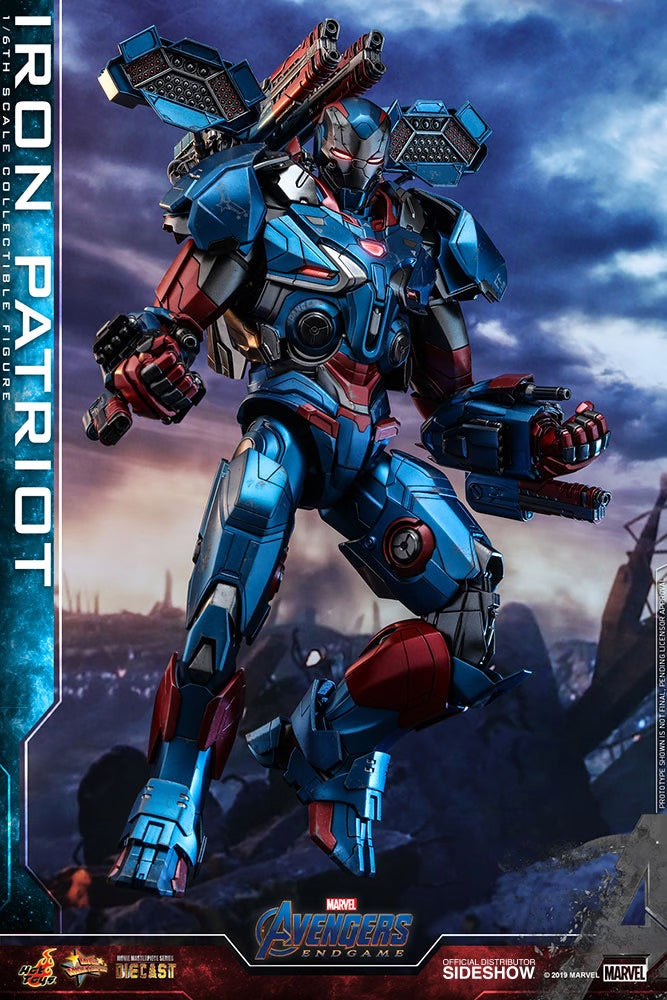 Hot Toys Avengers Endgame Iron Patriot MMS547 D34 1/6th Scale Figure