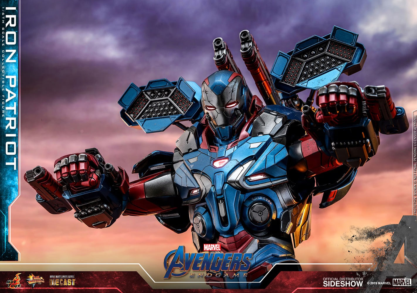 Hot Toys Avengers Endgame Iron Patriot MMS547 D34 1/6th Scale Figure