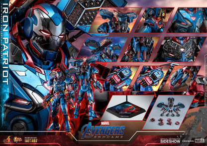 Hot Toys Avengers Endgame Iron Patriot MMS547 D34 1/6th Scale Figure