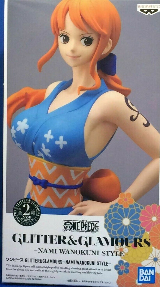 One Piece - Nami - Glitter & Glamours - Wanokuni Style (Bandai Spirits) - Blue
