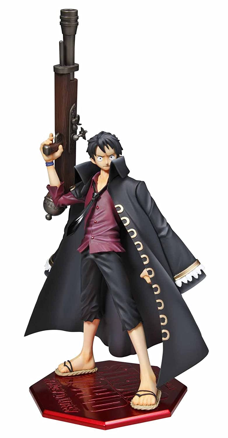 MegaHouse P.O.P One Piece Mr.2 Bon Clay Portrait of Pirates and Megahouse One Piece - 1/8 Luffy Strong Edition Pvc Figure