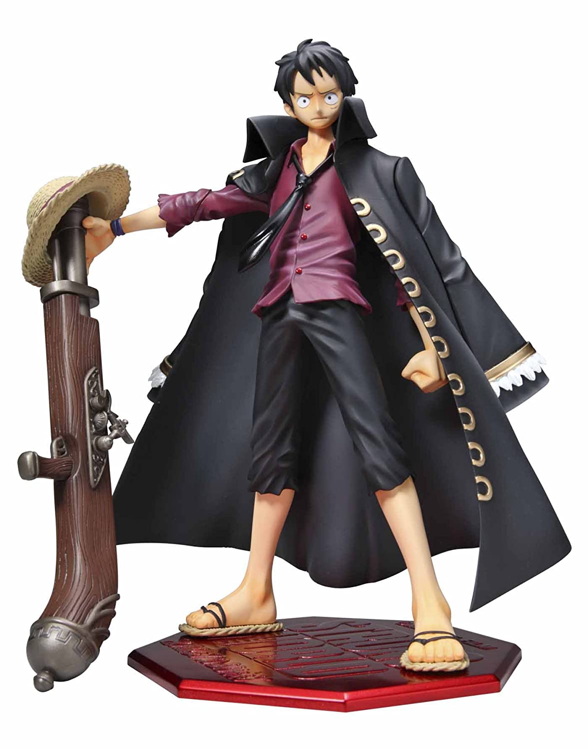 MegaHouse P.O.P One Piece Mr.2 Bon Clay Portrait of Pirates and Megahouse One Piece - 1/8 Luffy Strong Edition Pvc Figure