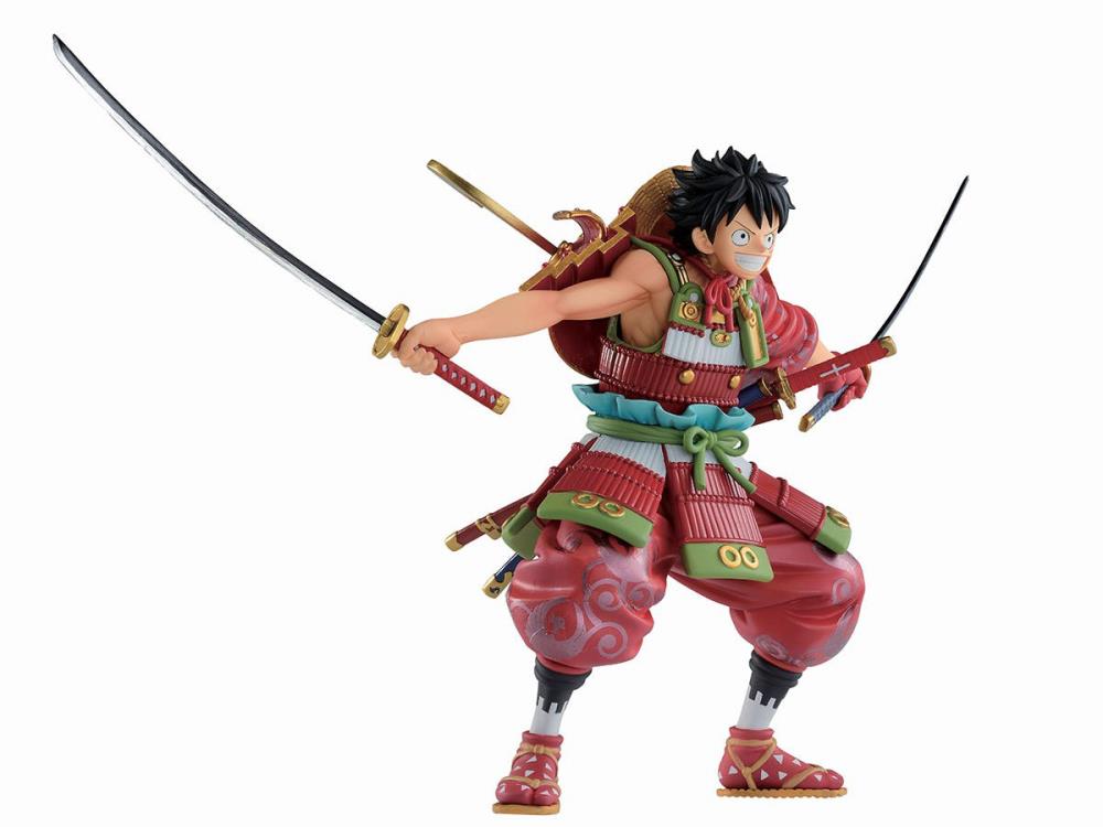 Bandai Ichibansho One Piece Armor Warrior Luffytaro Figure red