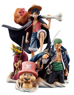 वन पीस - मंकी डी. लफी - रोरोनोआ जोरो - सोगेकिंग - टोनी टोनी चॉपर - डेस्कटॉप रियल मैककॉय (मेगाहाउस)[ओपन लॉट]
