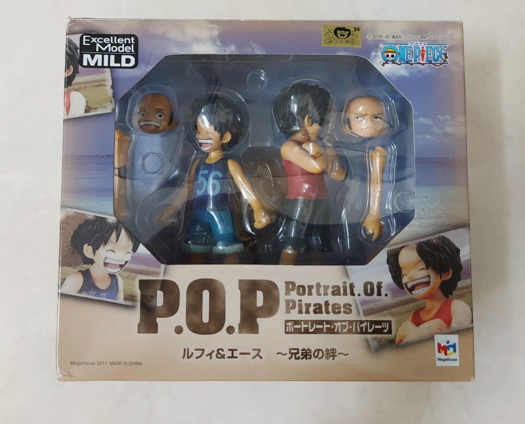 Megahouse Portrait of Pirates POP Mild (CB-EX) One Piece Ace & Luffy Brotherhood Brothers Bond version