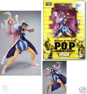 MegaHouse P.O.P One Piece Mr.2 Bon Clay Portrait of Pirates and Megahouse One Piece - 1/8 Luffy Strong Edition Pvc Figure