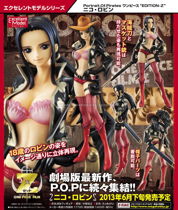 One Piece Film Z - Nico Robin - Excellent Model - Portrait Of Pirates "Edition-Z" - 1/8 (MegaHouse)[No Outer Box]